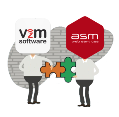ASM Web Services integra definitivamente V2M Software